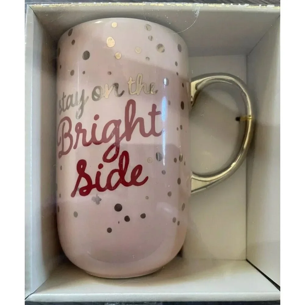 Jumbo Mug Modern Expressions Coffee Tea 20.6 oz Gift Stay On The Bright Side New
